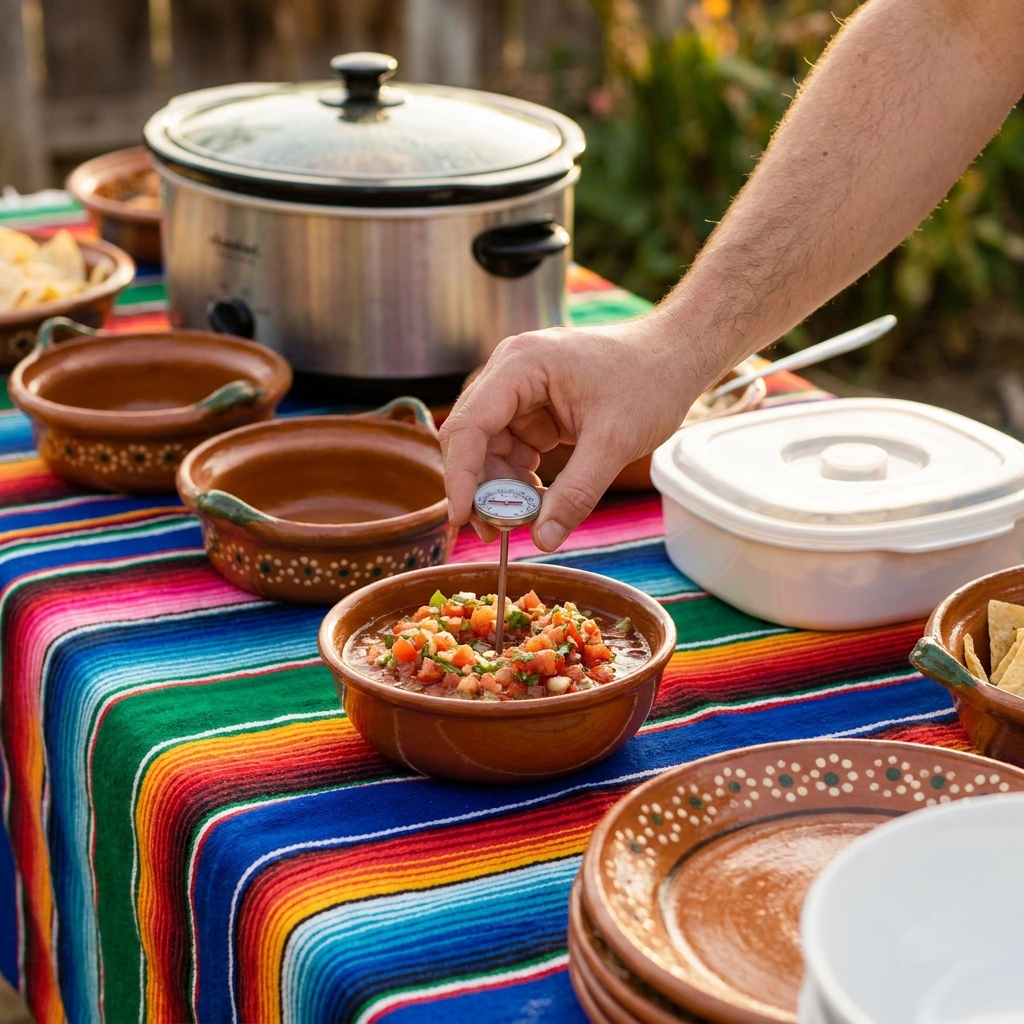 Cinco de Mayo week: food safety basics for parties and potlucks (what to keep hot/cold, how long food can sit out)