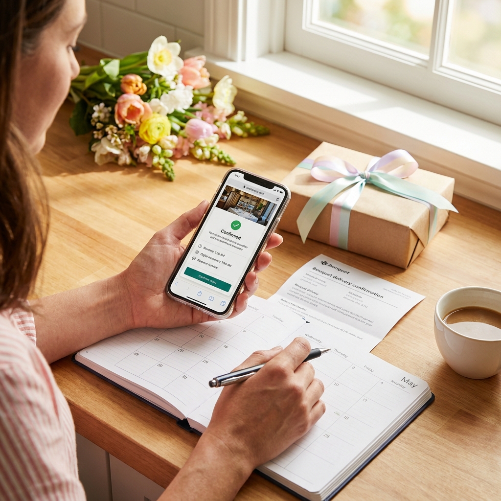 Mother’s Day weekend: a ‘no-stress’ guide to reservations, delivery timing, and avoiding last-minute booking scams