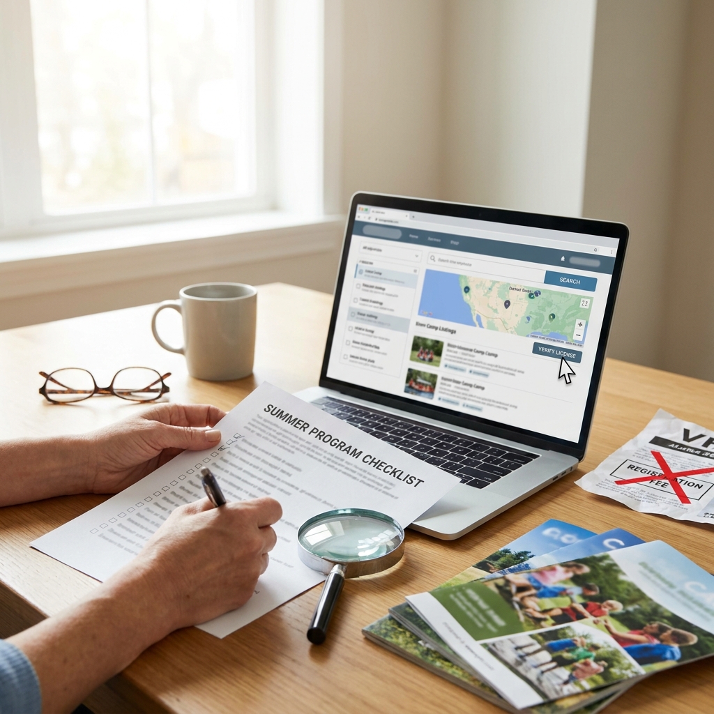 Summer camp and kids’ activity sign-ups: how to compare programs, confirm safety policies, and avoid registration scams