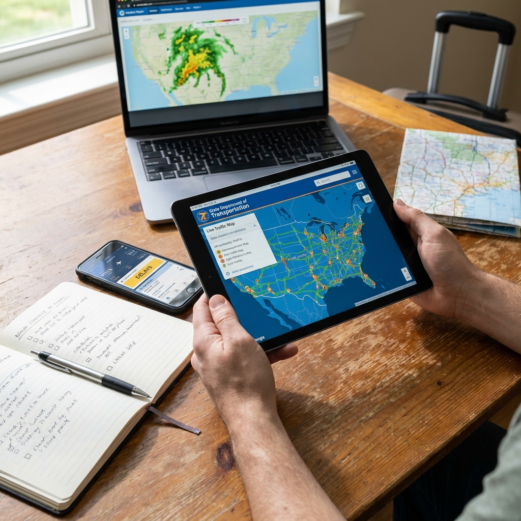 How to prepare for Memorial Day weekend travel: official road, airport, and weather checks (without doomscrolling)