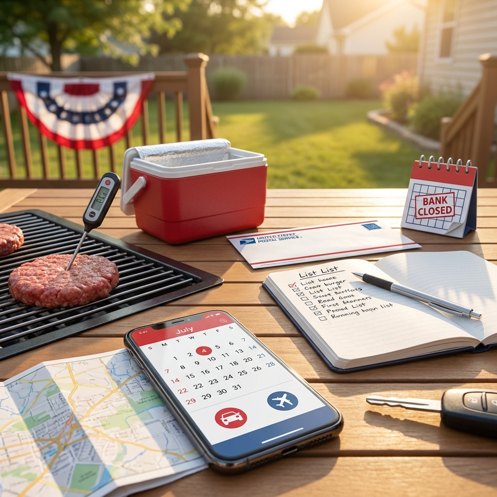 Fourth of July 2026 planning (10 days out): travel, closures, and safe food handling—what to verify now