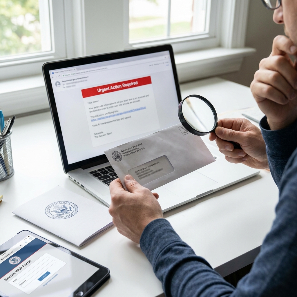 Mid-summer IRS check: avoiding tax scams, verifying IRS letters, and using IRS online tools safely