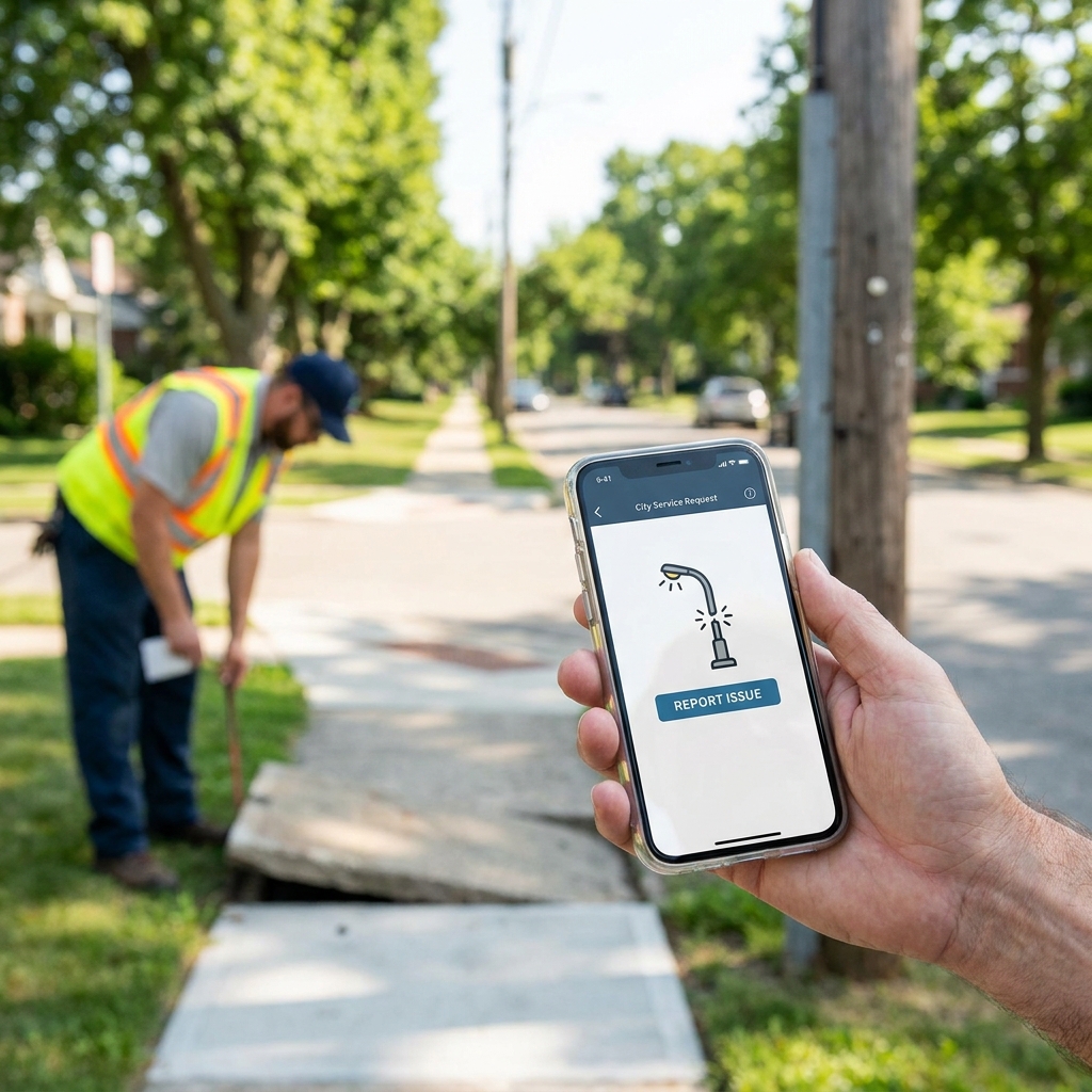 How to use 311 and city service portals: reporting potholes, missed trash pickup, and streetlight outages the official way