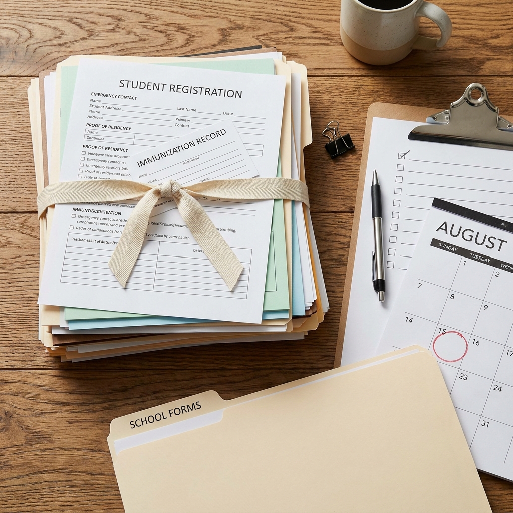 Back-to-school records and forms: the practical paperwork checklist families can start in late July